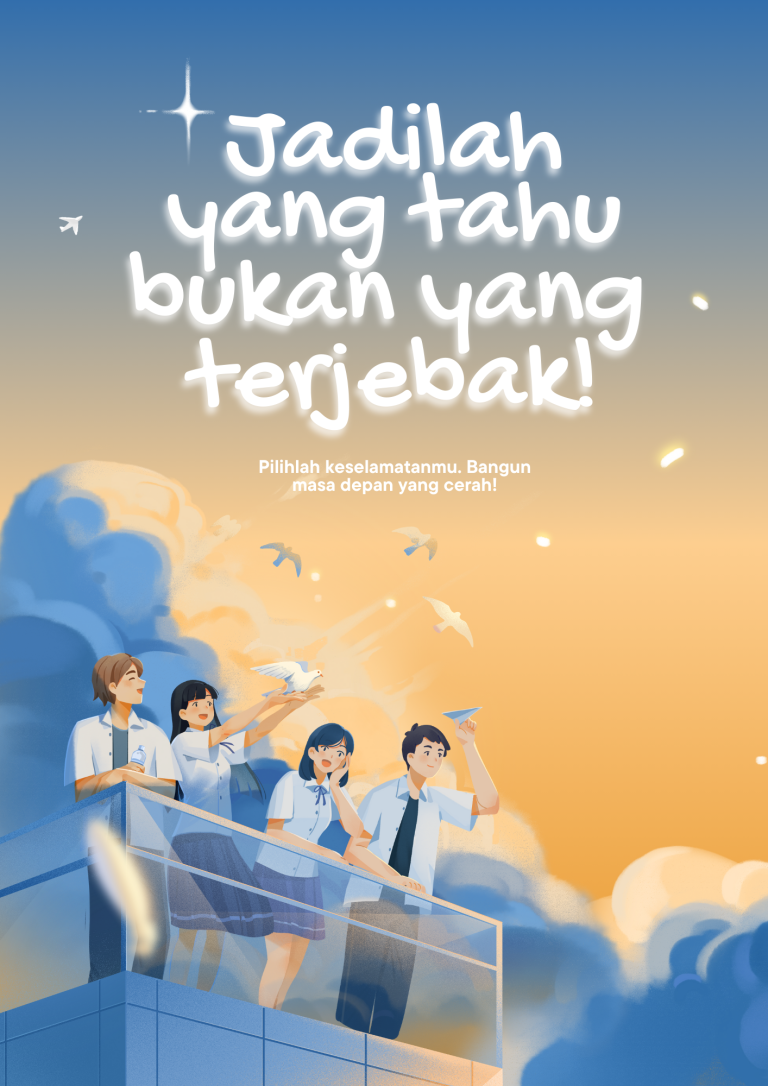 Poster Perilaku Hidup Bersih dan Sehat Ilustratif Biru Ungu (1)